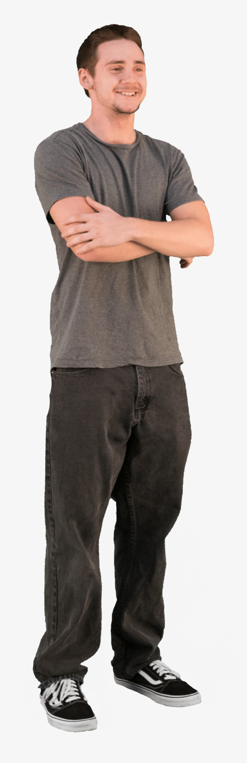 2d Cut Out People Casual V 6 Cadrender Store - Standing People Png, transparent png