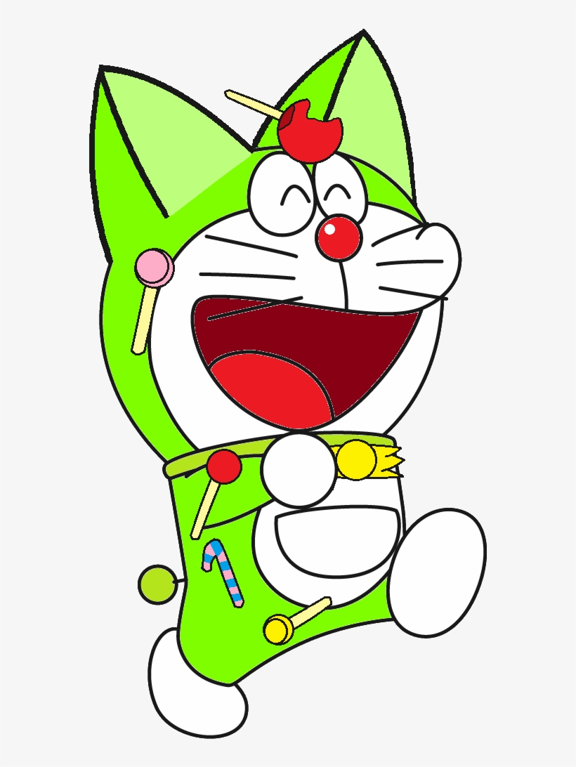 Candydora - Green Doraemon, transparent png