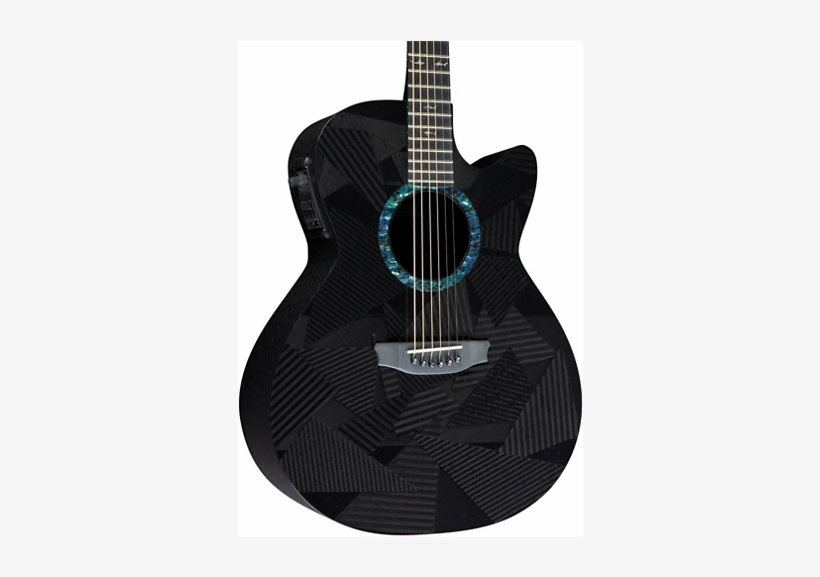 Rainsong Black Ice Series Bi Ws1000n2 Graphite Acoustic - Black And Blue Acoustic Guitar, transparent png