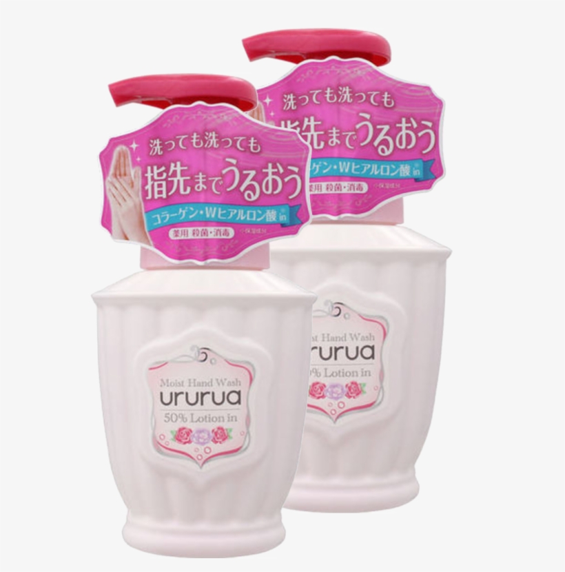 Ururua Milk & Rose Moist Hand Wash X2 - Bottle, transparent png