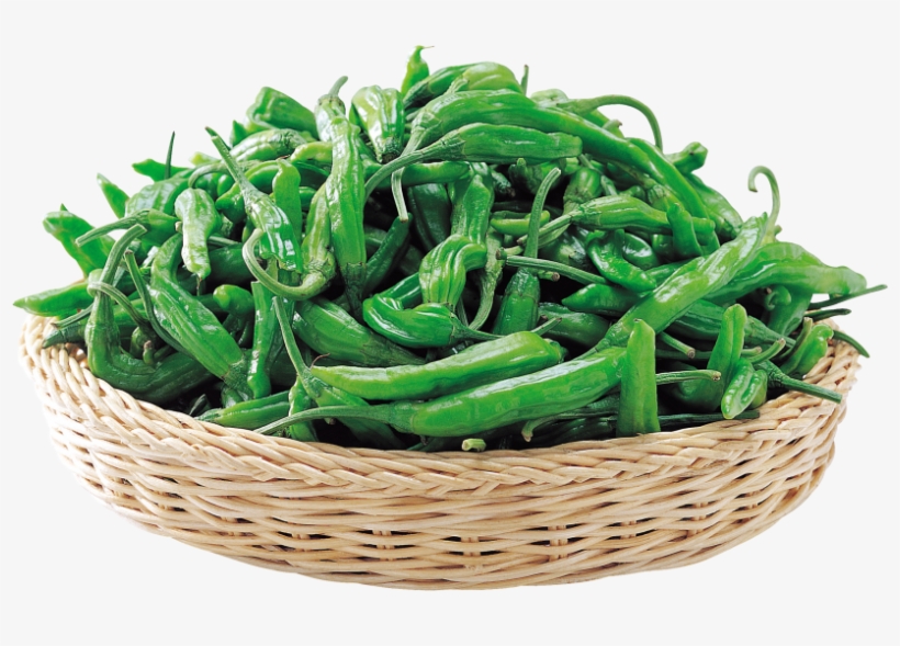 Peppers In Basket - Green Bean, transparent png