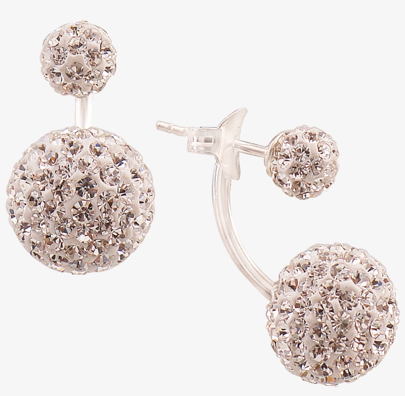 Silver Earring - Earrings, transparent png