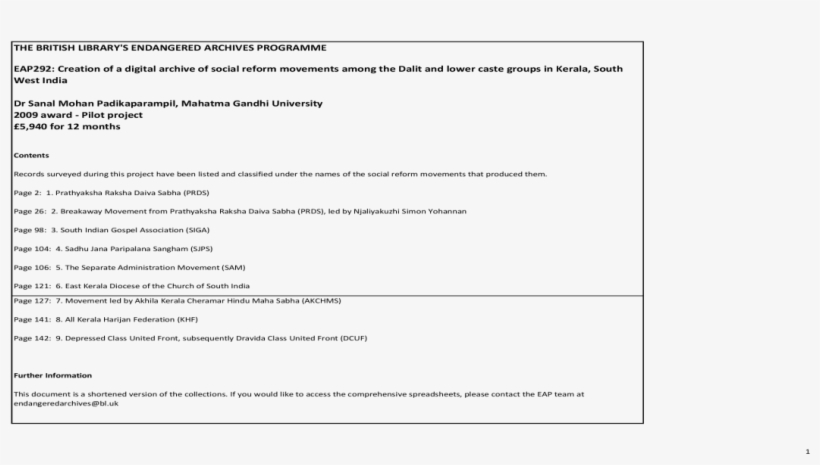 The British Library's Endangered Archives Jana Paripalana - English Letter To The Attention, transparent png