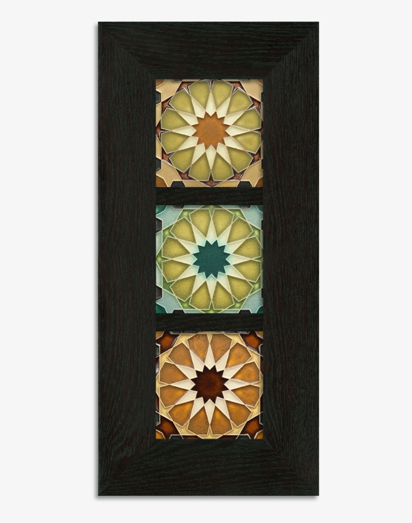 Alhambra Framed Tile Set Ebony Oak Park - Stained Glass, transparent png
