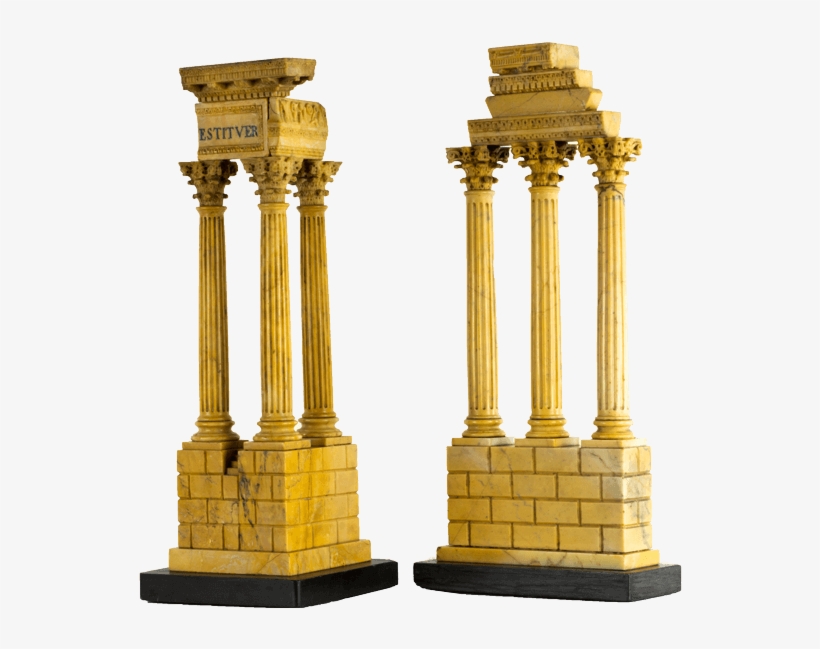 Temples Of Vespasian And Castor & Pollux, Rome - Column, transparent png