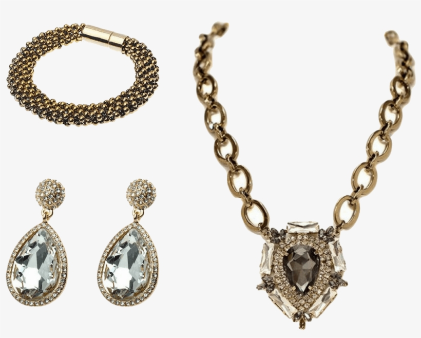 Jeminee Jewellery Gold Statement Gift Set - Necklace, transparent png