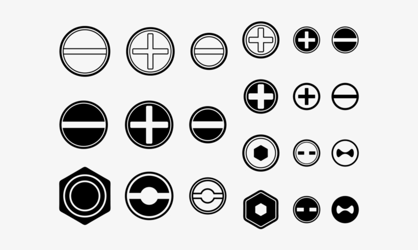 Screws / Nuts / Nail Vector Icon - Screw Vector, transparent png