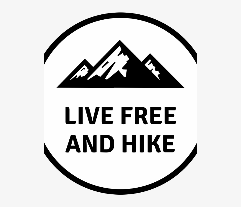 Live Free And Hike Sticker 2 Inch - Circle, transparent png