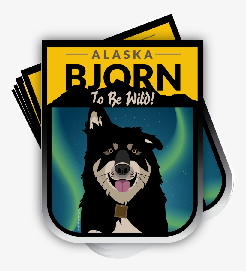 Best Friends Bjorn Alaska Adventure Dog Stickers, Tim - Companion Dog, transparent png