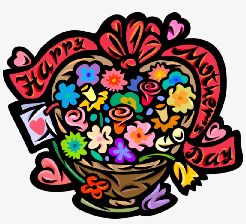 Free Png Download Vector Illustration Of Happy Mother's, transparent png