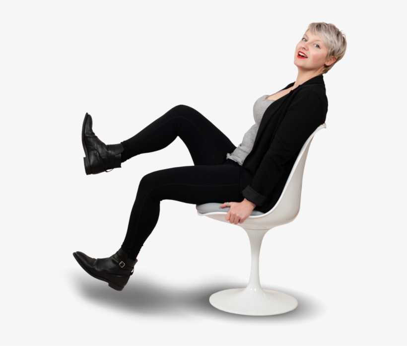 Mariah Saarinen Chair - Sitting, transparent png