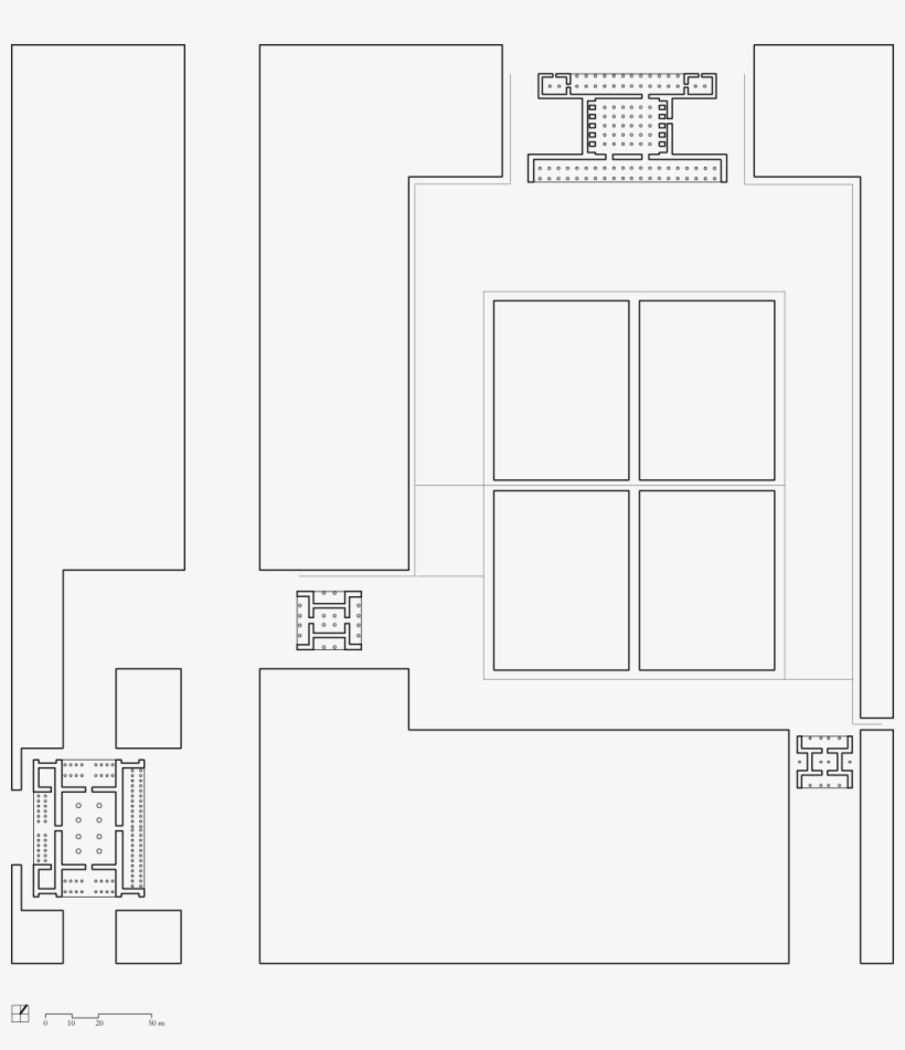 The Plan Of The Royal City Of Pasargadae - Diagram, transparent png