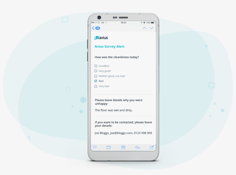 Example Of A Survey Alert - Smartphone, transparent png