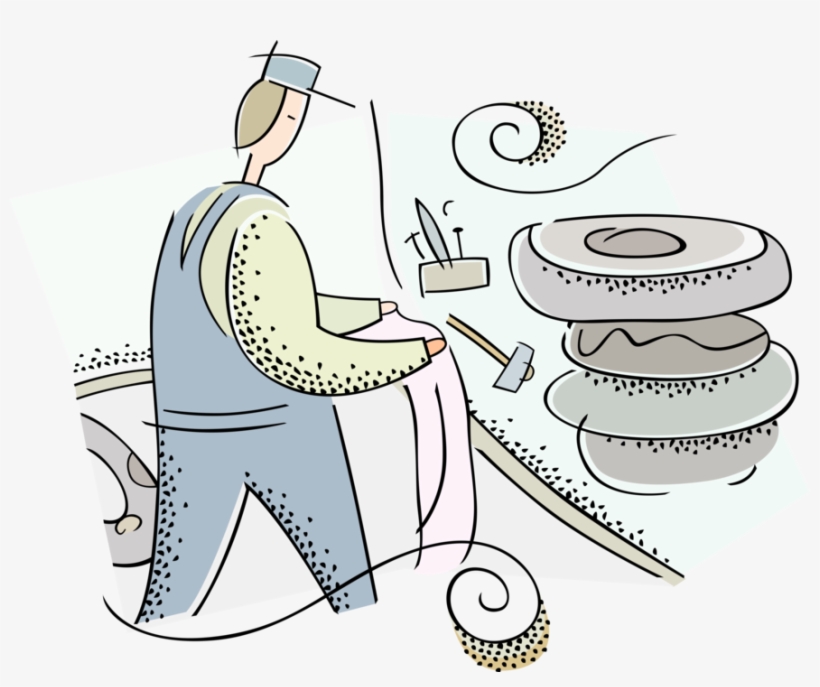 Vector Illustration Of Automotive Service Technician - Cartoon, transparent png