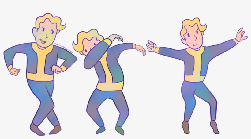 View Samegoogleiqdbsaucenao Vault Boy Dance By Jessdel-da6ai33 - Dabbing Vault Boy Gif, transparent png