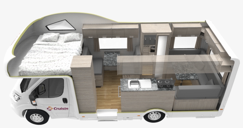 Vector Transparent Library Rv Drawing Campervan - Campervan Cruisin 6 Berth, transparent png