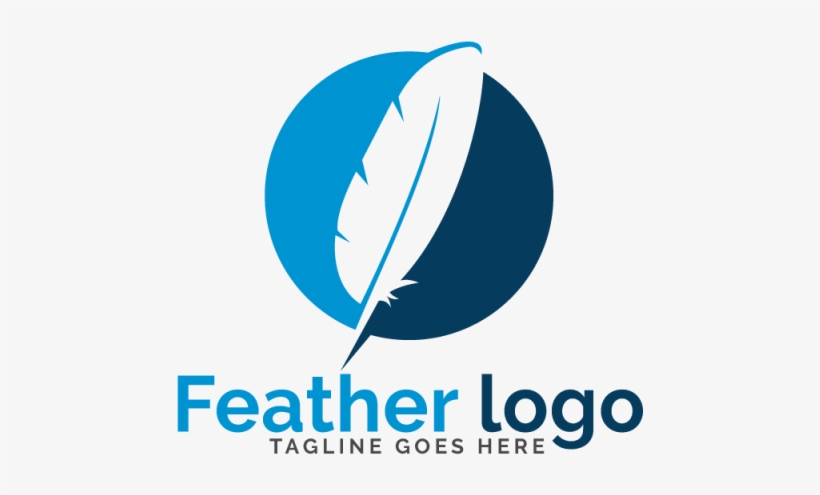 Feather Elegant Logo Design - Graphic Design, transparent png