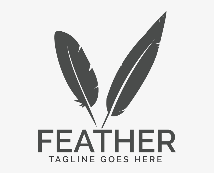 Feather Elegant Logo - Graphic Design, transparent png
