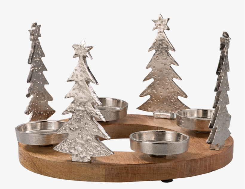 Advent Wreath "fir Trees" - Adventskranz Mangoholz, transparent png