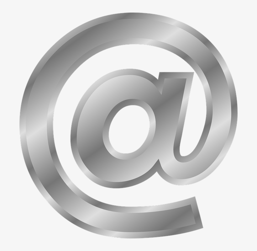 At Sign, @ Png - Gold Email Icon Png, transparent png