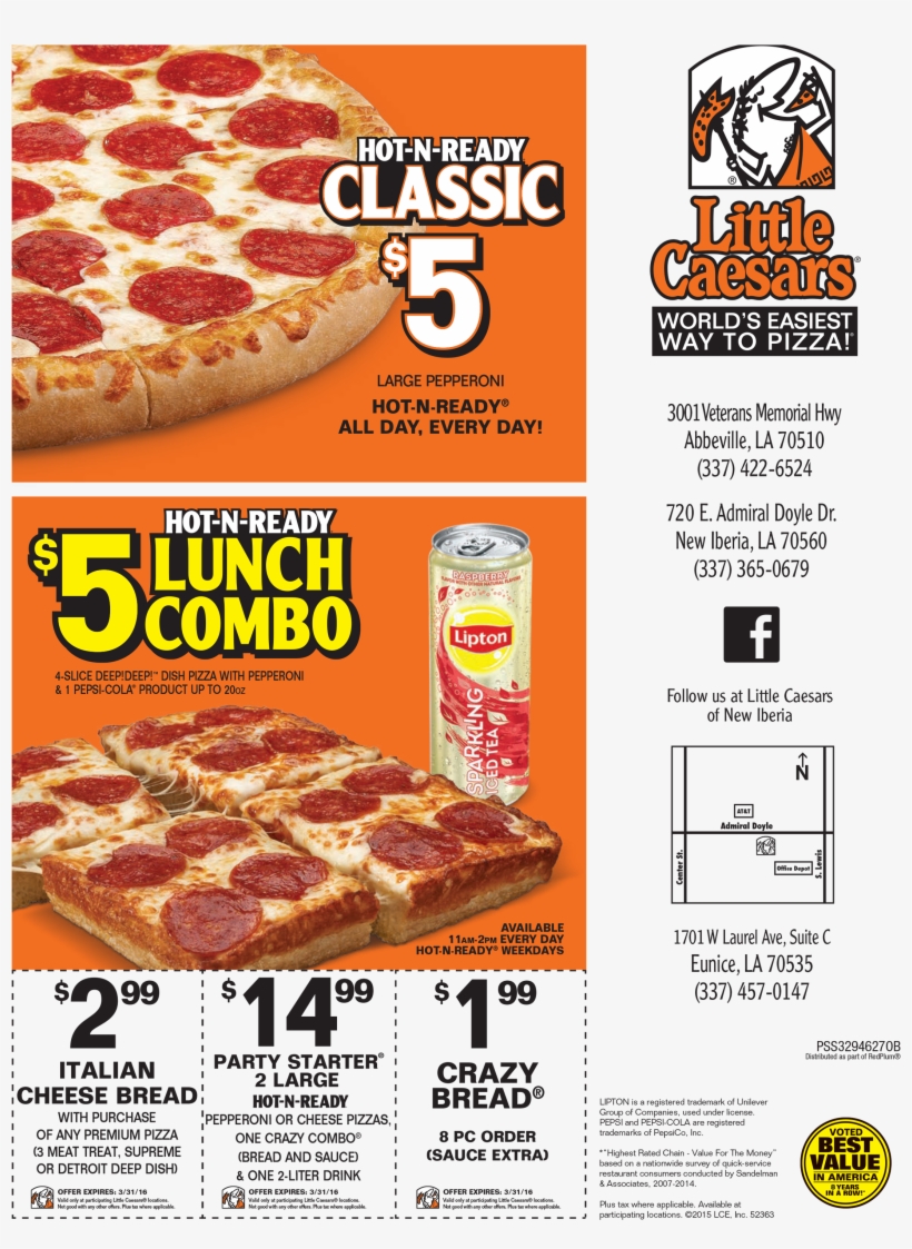 Information - Little Caesars Pizza, transparent png