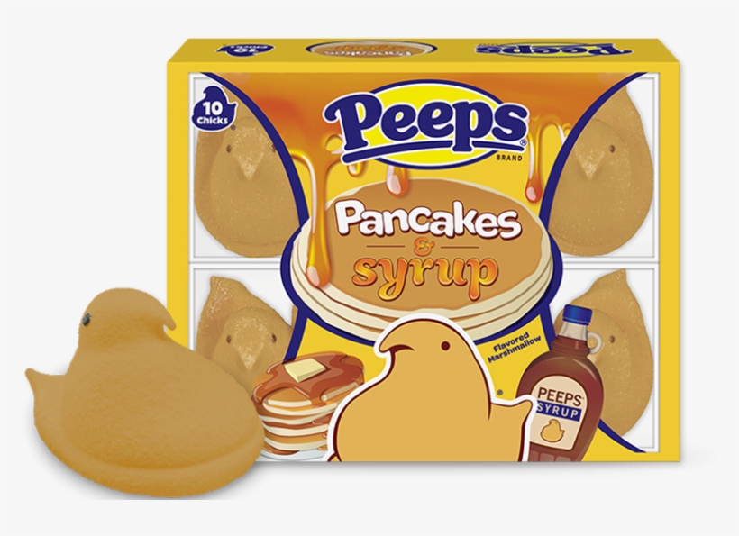 Pancake - Peeps Pancakes And Syrup, transparent png