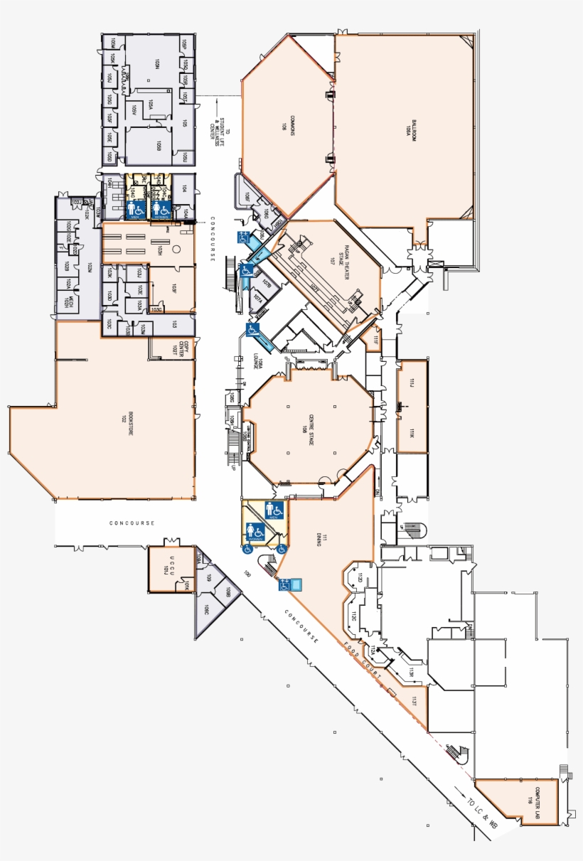 Sorensen Student Center Accessibility - Floor Plan, transparent png