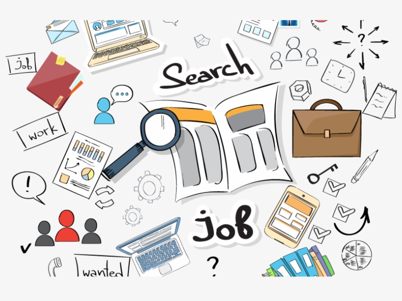 Career Cluster Interest Inventory - Job Searching Sketch, transparent png