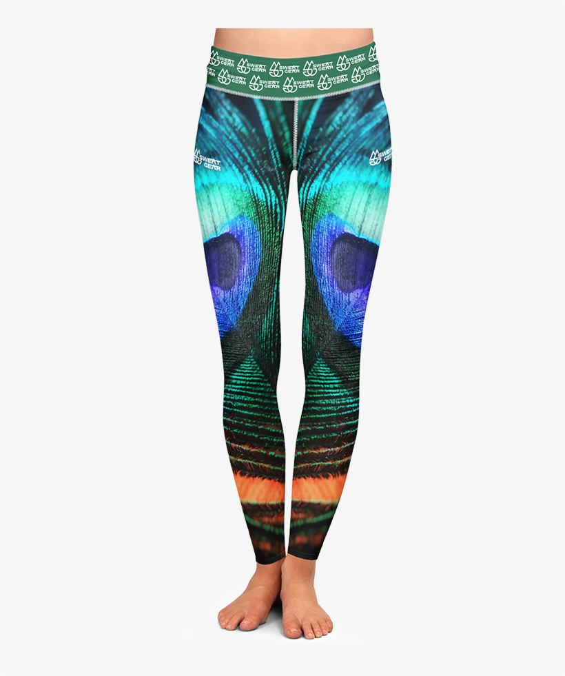 Peacock Feather - Philadelphia Eagles Leggings, transparent png