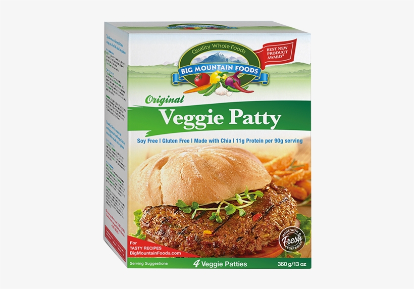 Big Mountain Foods Veggie Patty, transparent png