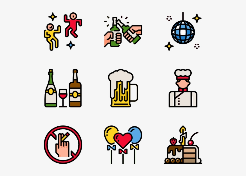 Party And Celebration - Event Line Icon, transparent png