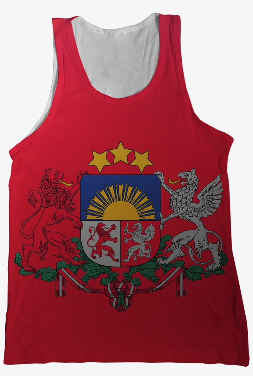 Latvia Coat Of Arms Tank Top - Croatia Tank Top, transparent png