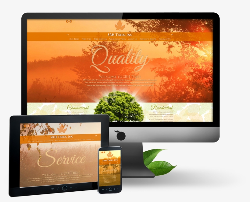 Srh Trees Wordpress Responsive Website Design - Online Advertising, transparent png