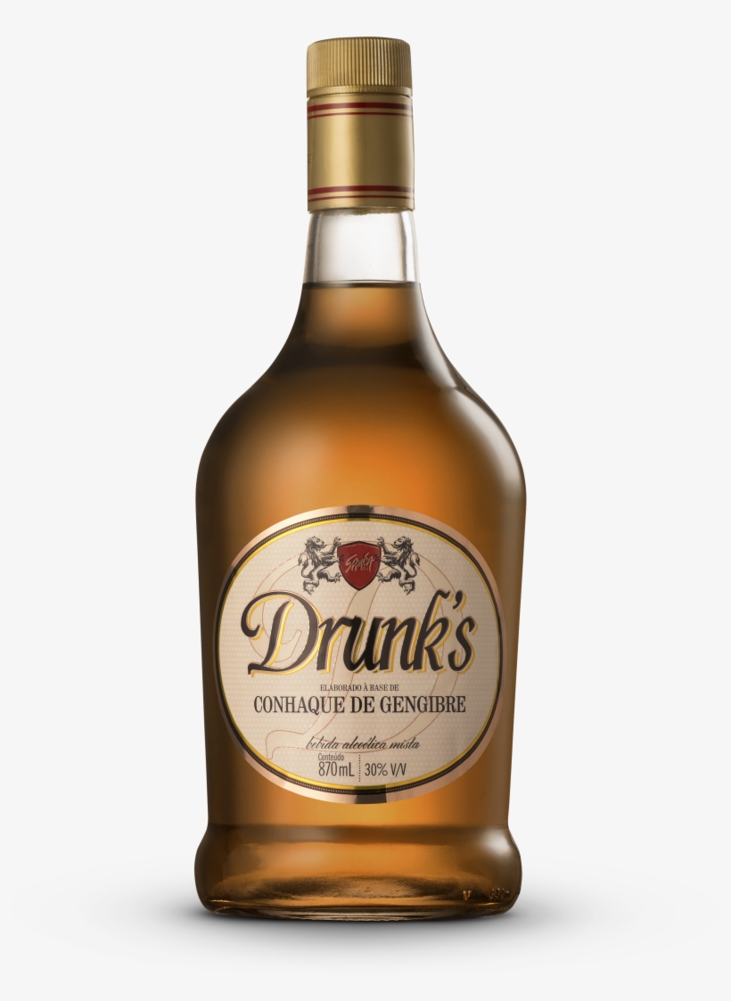 Drunk's Gengibre Vidro 870ml - Blended Whiskey, transparent png