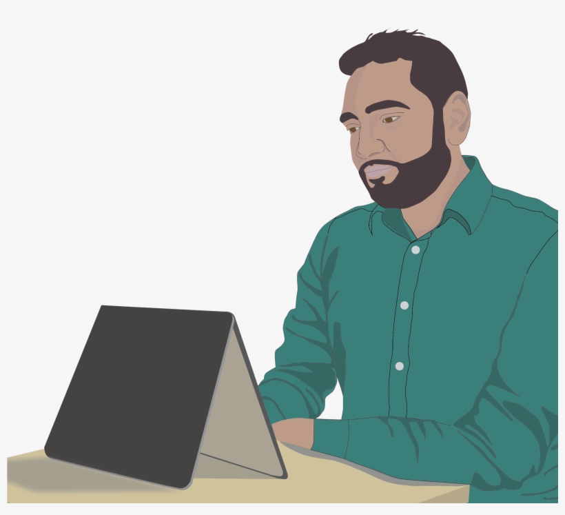 Tom Lives Outside Manchester And Works From Home As - Sitting, transparent png