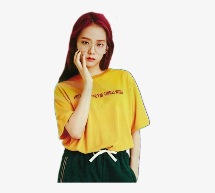 Blackpink, Jisoo, And Kpop Image - Jisoo Yellow Shirt, transparent png