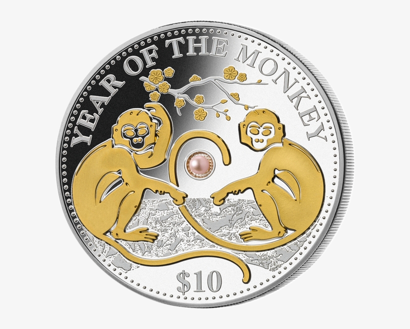 Fiji 2016 10$ Year Of The Monkey Lunar 2016 Proof Silver - Monkey Chinese Coin 2016, transparent png