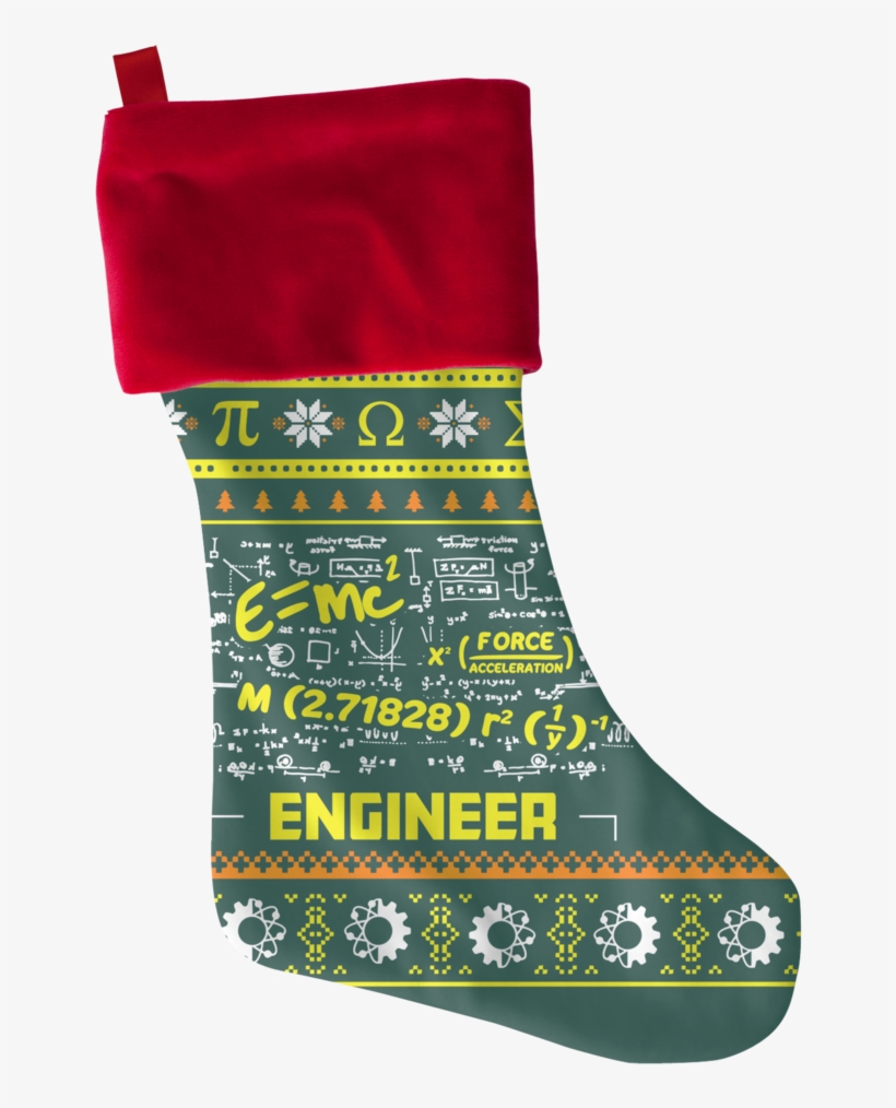 Engineer Christmas Stocking, transparent png