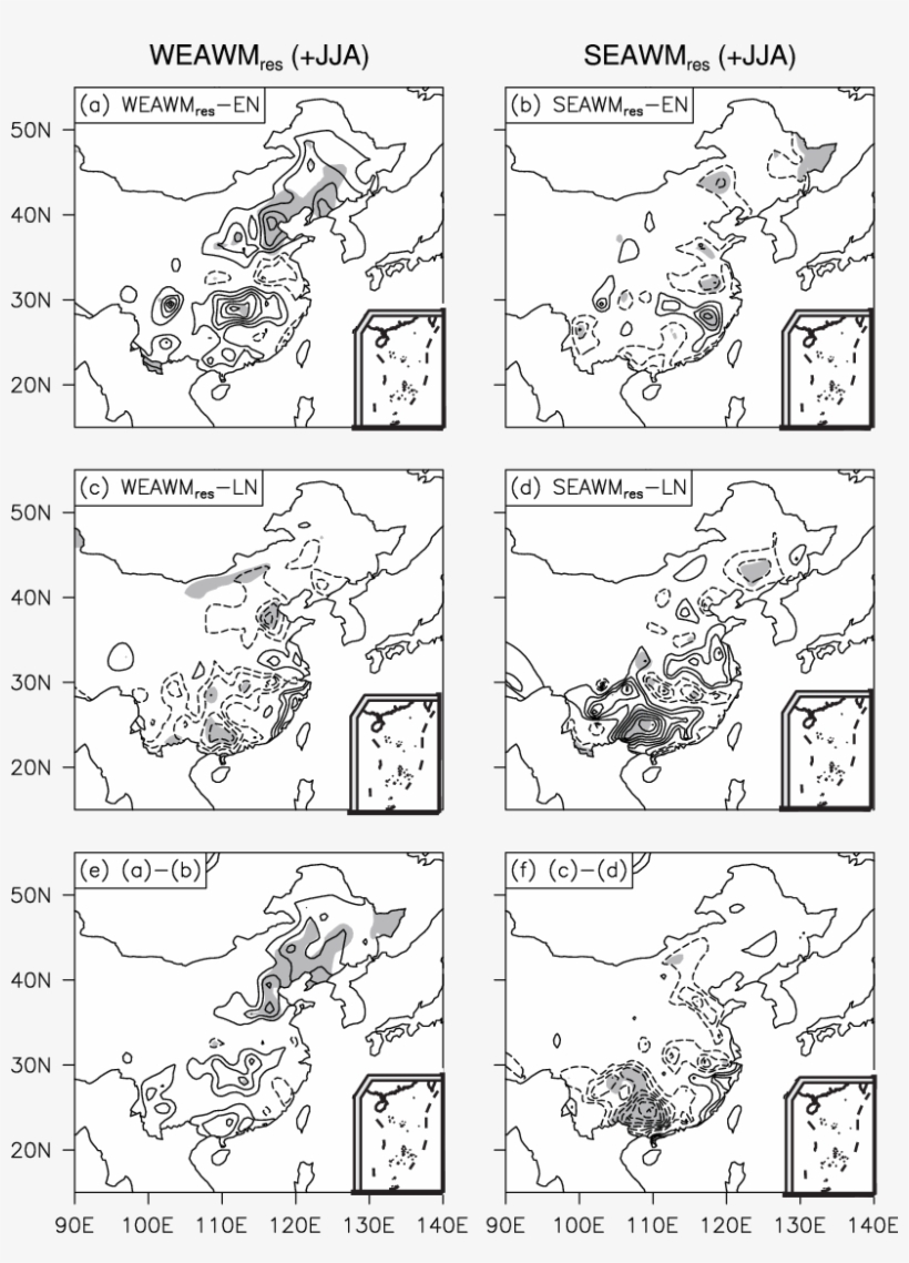 Composite Summer Mean Rainfall Anomalies During The - Cartoon, transparent png