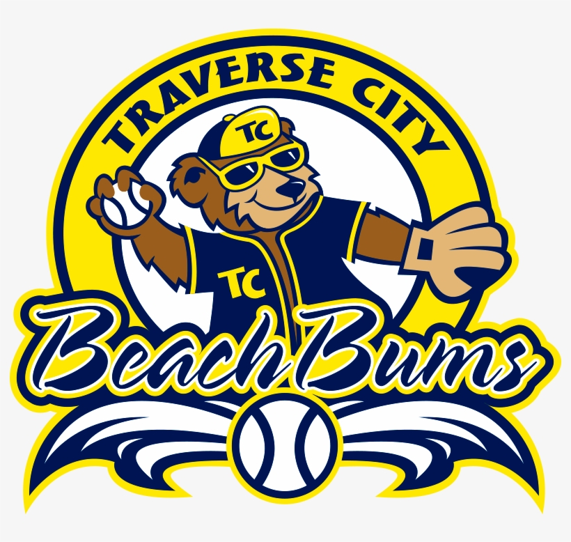 The Traverse City Beach Bums - Beach Bums Baseball Logo, transparent png