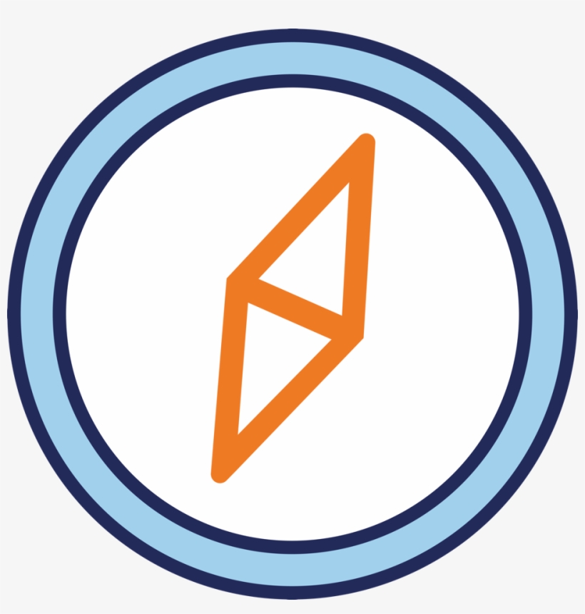 58716 Logo Compass Print - Circle, transparent png