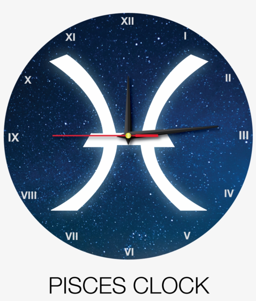Pisces-clock, transparent png