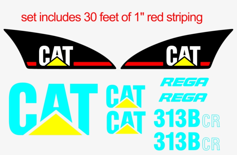 Caterpillar 313b Cr Decal Set, transparent png