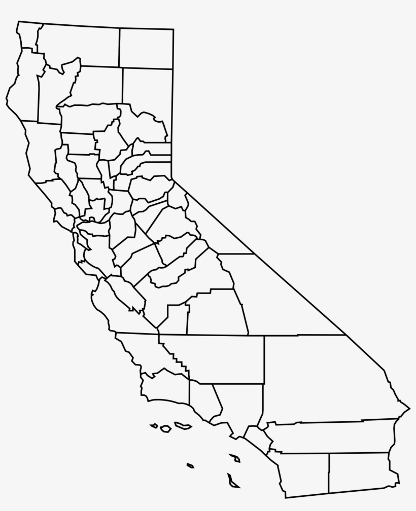 This Free Icons Png Design Of California With Counties, transparent png