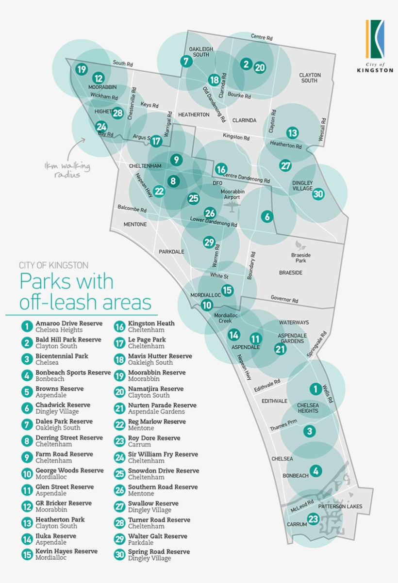 Kingston Off Leash Areas July 2018 - Number, transparent png