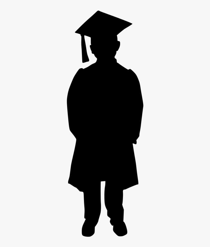 Download Png - Silueta De Hombre Graduado, transparent png