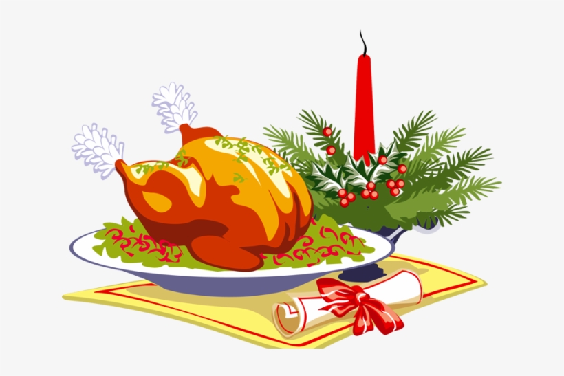 Thanksgiving Dinner Clipart - Christmas Dinner Clipart, transparent png