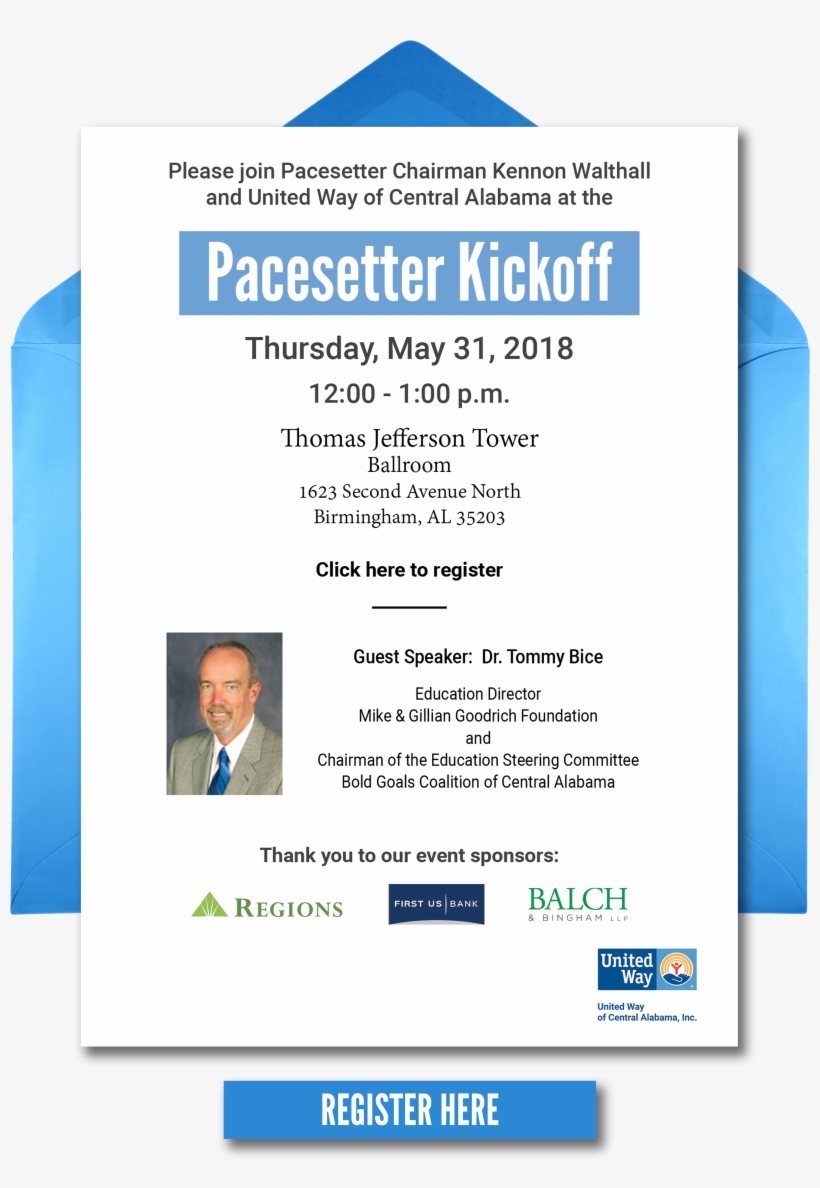 Pacesetter 2018 Blue Envelope Open - United Way Of Greater St Louis, transparent png