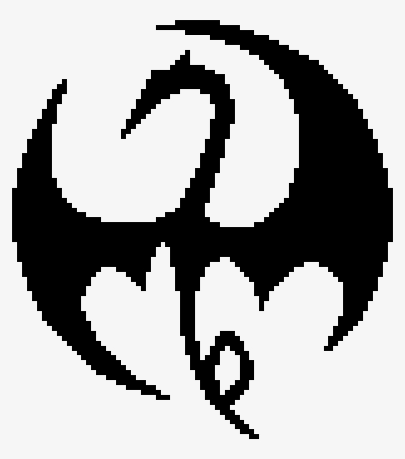 1140 X 910 11 - Iron Fist Logo Pixel Art, transparent png