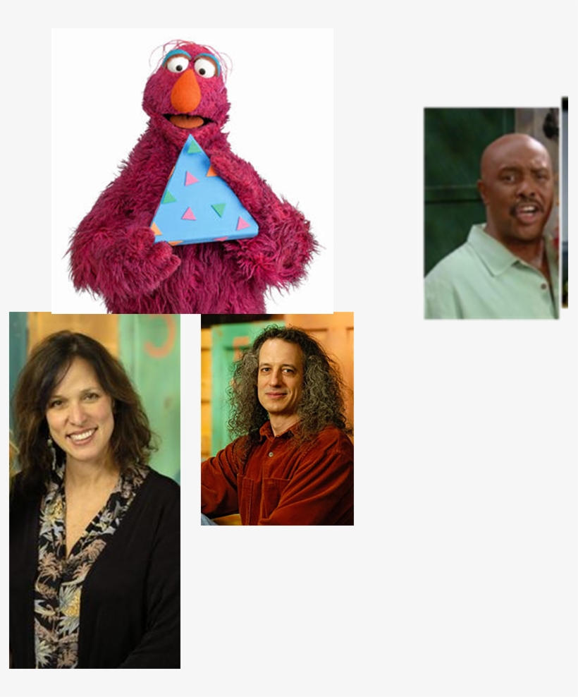 Muppet Wiki Behind The Scenes Photos Sesame Street - Sesame Street Purple Daddy Telly Monster Blue Triangle, transparent png